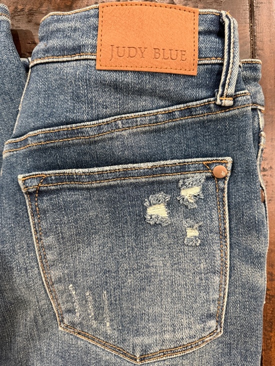 Judy Blue Denim - JUDY BLUE Slim Fit Distressed High Rise Jeans 7/28